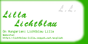 lilla lichtblau business card